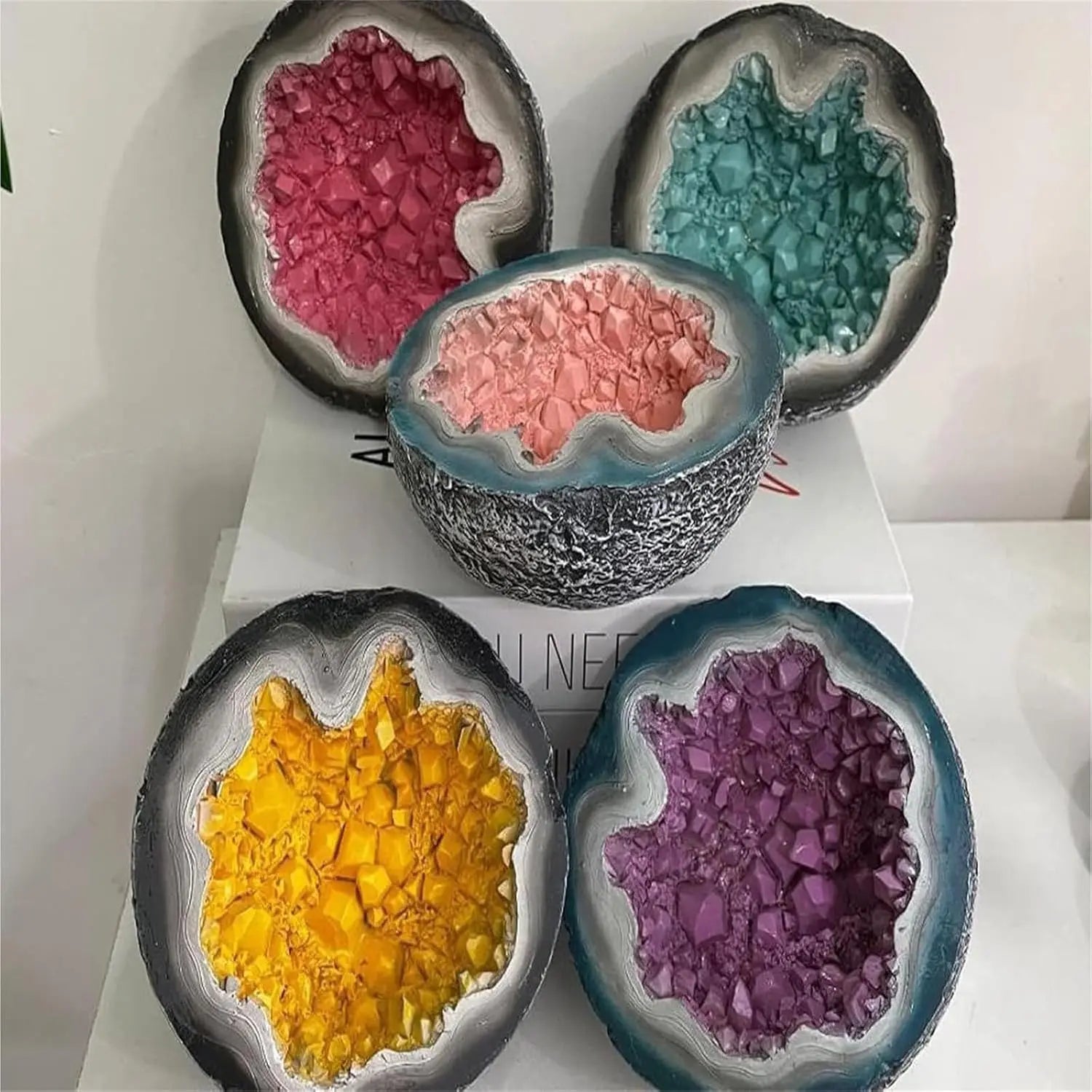 Heilende Kraft Kristallkerze für Entspannung und positive Energie