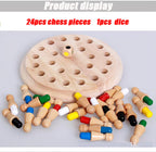 Holz-Memory-Spiel — Denkspiel zur Förderung von Gedächtnis und Koordination