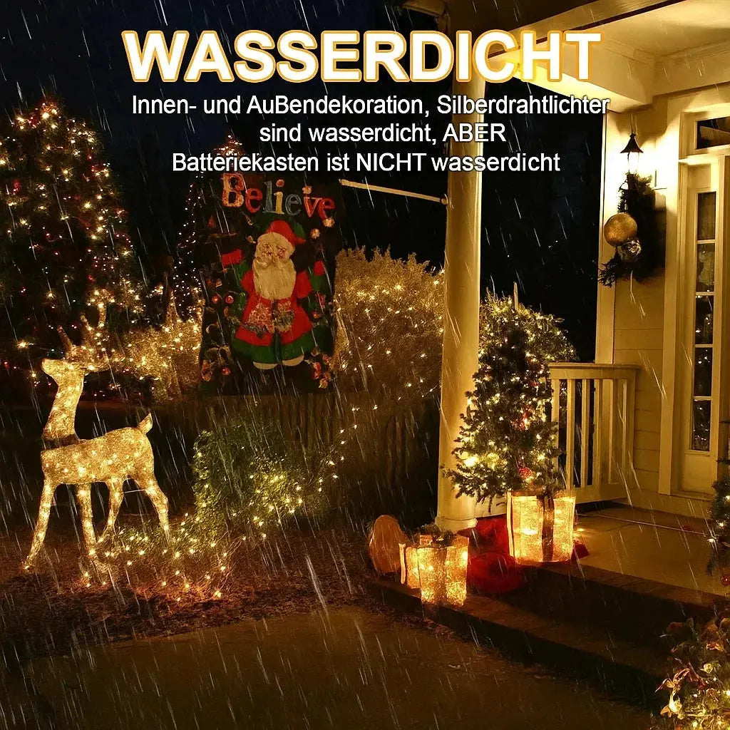 LED-Lichterkette aus Kupferdraht – 9 Meter