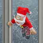 Lustige Santa-Crash-Fensterdeko — Für Haus & Büro zur Weihnachtszeit Mivoza Deutschland