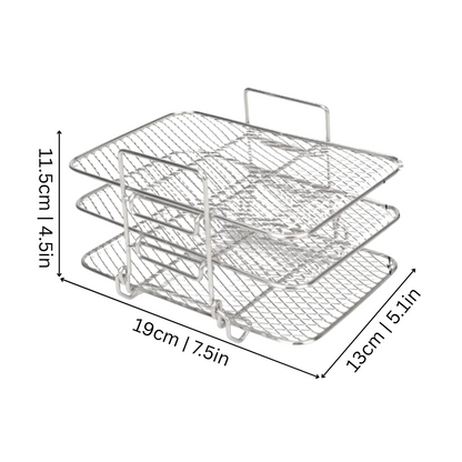 Stainless Steel Rack for Air Fryer — Crispy Results Without Constant Turning