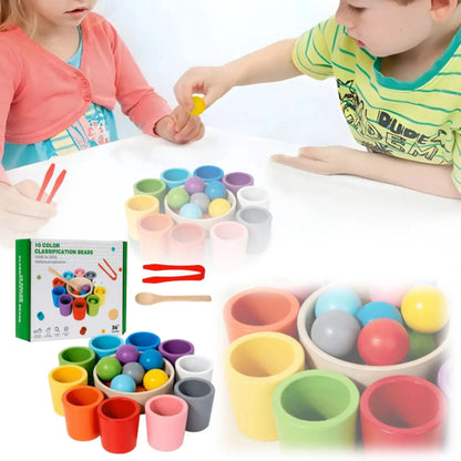 Color-Matching Wooden Set for Calm Learning