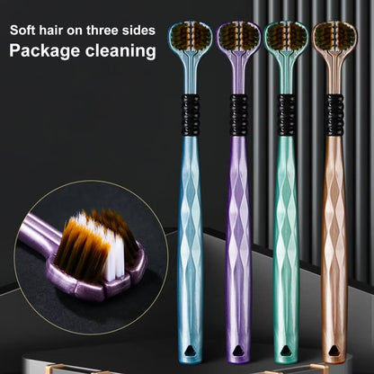 3-Sided Toothbrush – gentle yet thorough cleaning