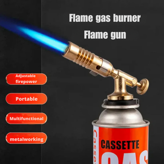 Portable Copper Gas Burner – Safe Ignition with Safety Lock