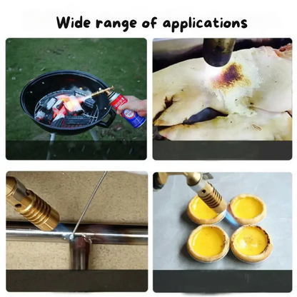 Portable Copper Gas Burner – Safe Ignition with Safety Lock