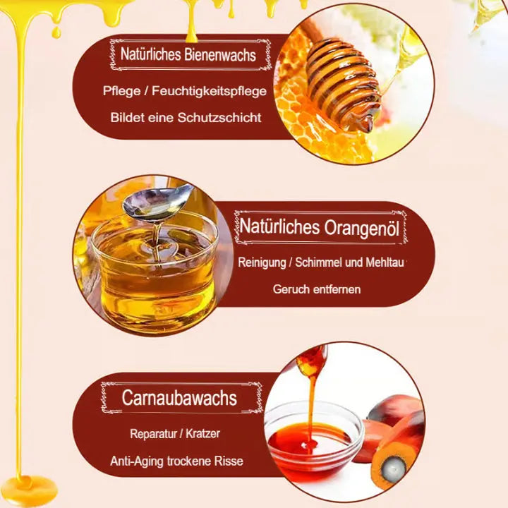 Natürliches Bienenwachs zur Holzpflege (2er-Pack)