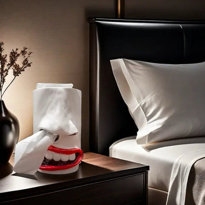 Ceramic Tissue Holder with Funny Design