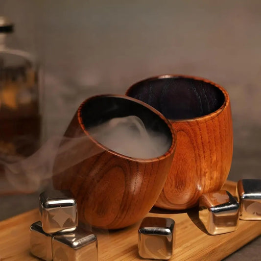 Bourbon Becher Holz — Bewahrt Duft & Geschmack edler Spirituosen Mivoza Deutschland