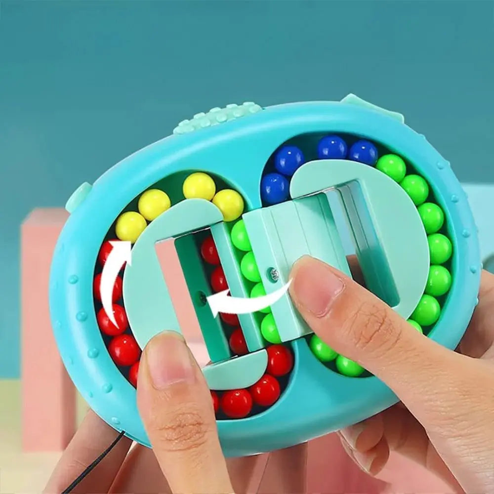 Rotating Bean Fidget Puzzle — Promotes Logic & Color Perception