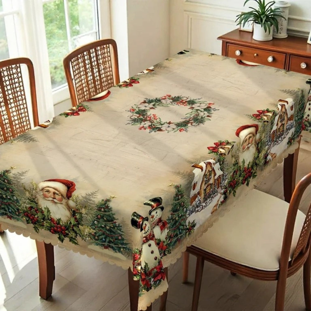 Christmas Tablecloth — Durable, Easy-Care & Colorfast