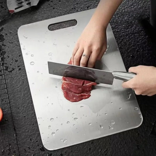 Reliable Stainless Steel Cutting Board — Healthy Cutting Without Microplastics