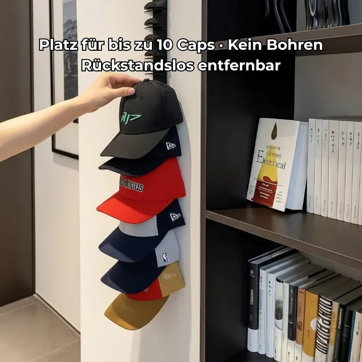 Kappen-Ordner für die Wand – 10 Kappen griffbereit, keine verbogenen Schirme mehr