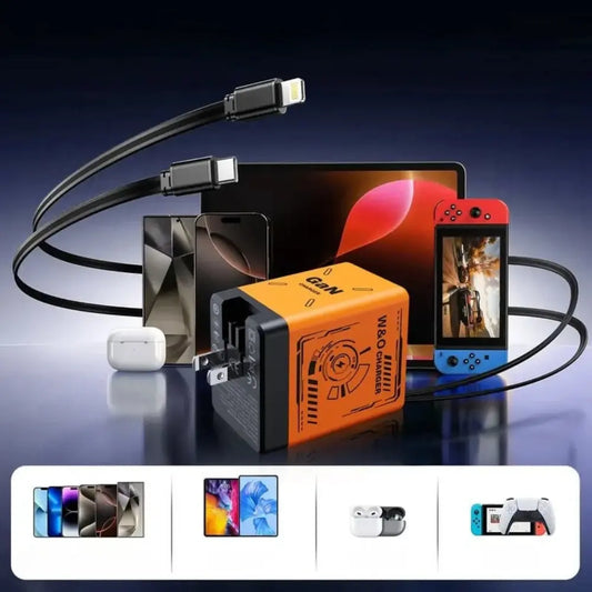 Fast charger with cable management — order and power without cable clutter