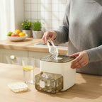 Eiswürfelbehälter mit Druckmechanismus – 48 Würfel ohne Kleckerei und ohne Aufwand