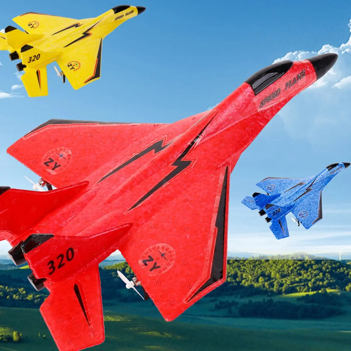 RC Plane with Gyroscope – Child-Friendly & Perfect for Outdoors