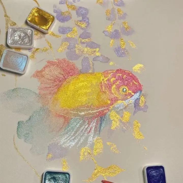 Schimmernde Wasserfarben – Verwandeln Sie jedes Bild in ein Kunstwerk