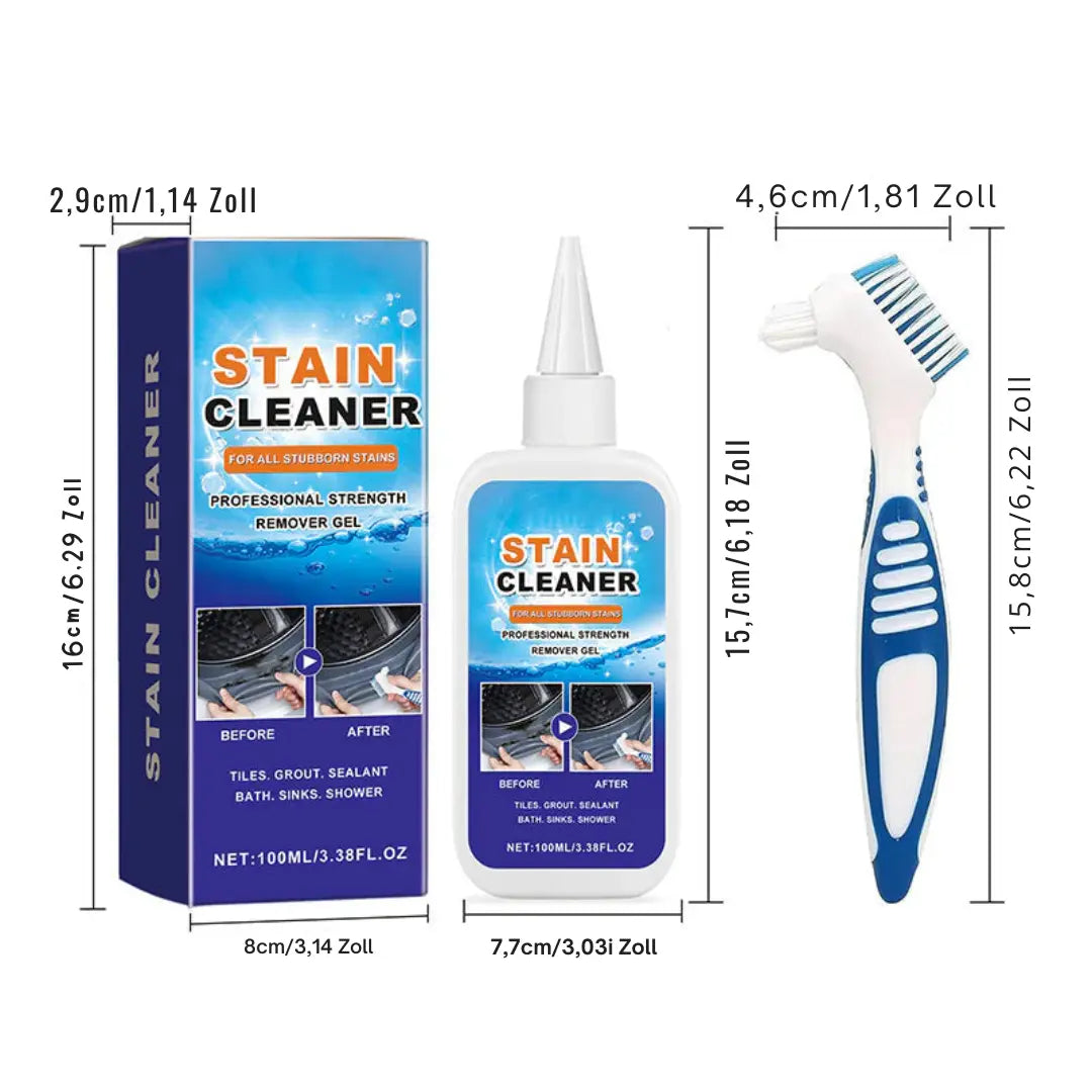 Schnell wirkendes Gel zur Entfernung von Schimmel und Flecken mit Bürste