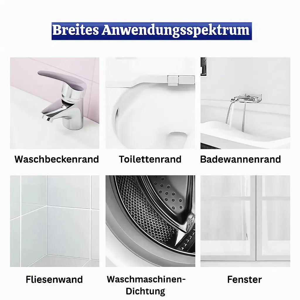 Schnell wirkendes Gel zur Entfernung von Schimmel und Flecken mit Bürste