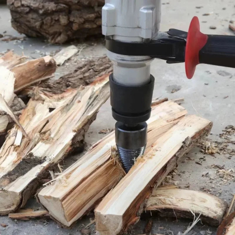 Drill Wood Splitter — Effortless Firewood Splitting Without Effort