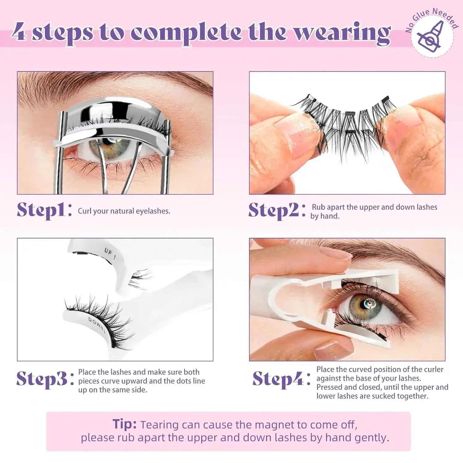 Selbstklebende Wimpern — In nur 3 Sekunden tadellos befestigt