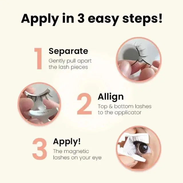 Selbstklebende Wimpern — In nur 3 Sekunden tadellos befestigt