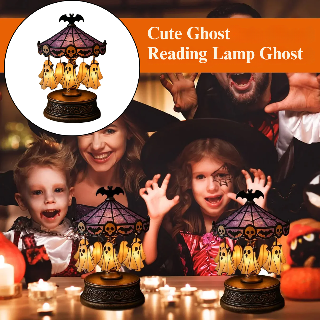 Halloween Ghost Carousel Light – Handmade Cozy Glow