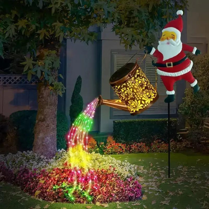 Solar Santa Watering Can – Festive Garden Light