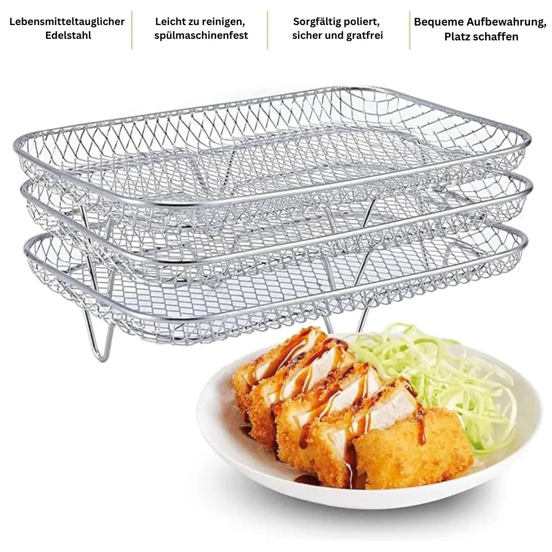 Stapelbare Heißluftfritteusen-Körbe