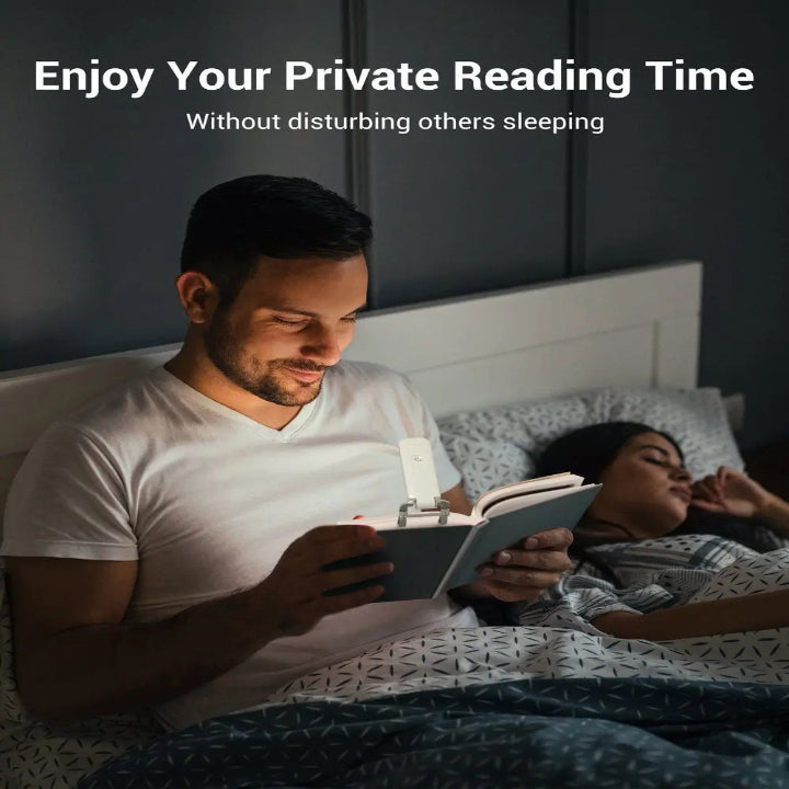 USB wiederaufladbare Leselampe — Ideal zum nächtlichen Lesen ohne Störung