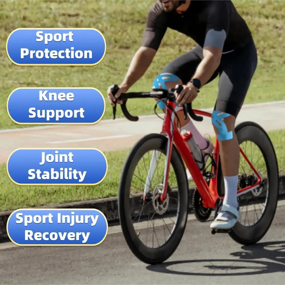 Vorgeschnittenes Kinesiologie-Band für das Knie – Luftdurchlässig und bequem