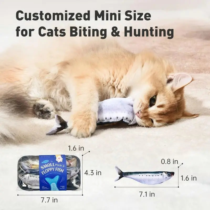 Wackelnder Fisch Spielzeug — Imitiert echten Fisch für realistischen Spielspaß 3er Set Mivoza Deutschland