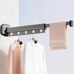 Space-Saving Wall Drying Rack – Foldable Design with Suction Cups