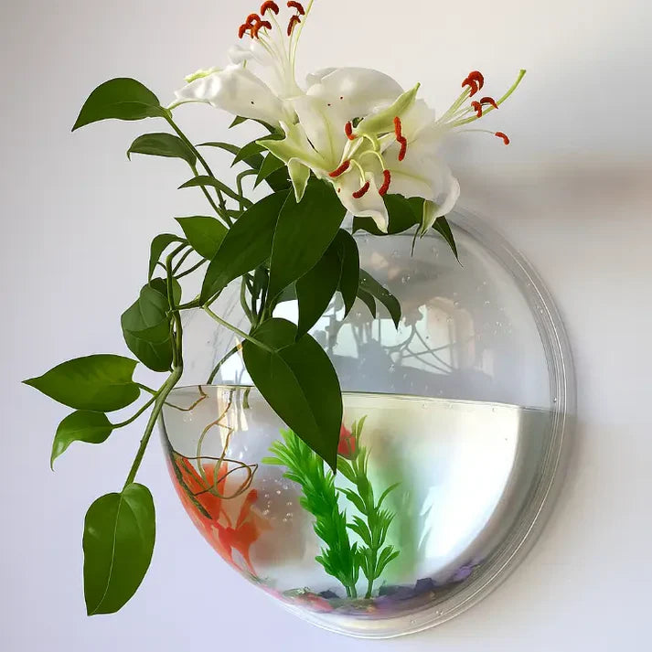 Wandpflanzenhalter ohne Bohren – Senkrechter Garten & Schmuck-Fischglas