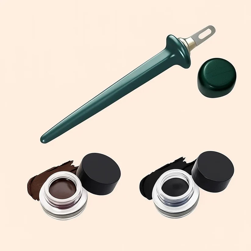 Precision Eyeliner Tool with Long-Lasting Waterproof Gel