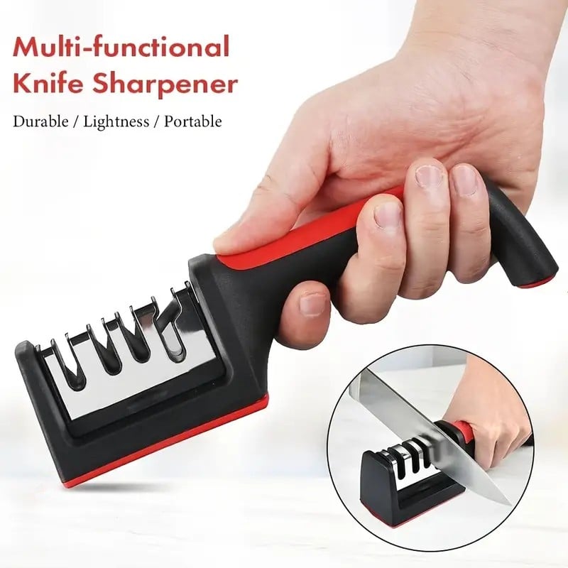 4-Stage Knife Sharpener – Sharp Blades for Easy Cooking
