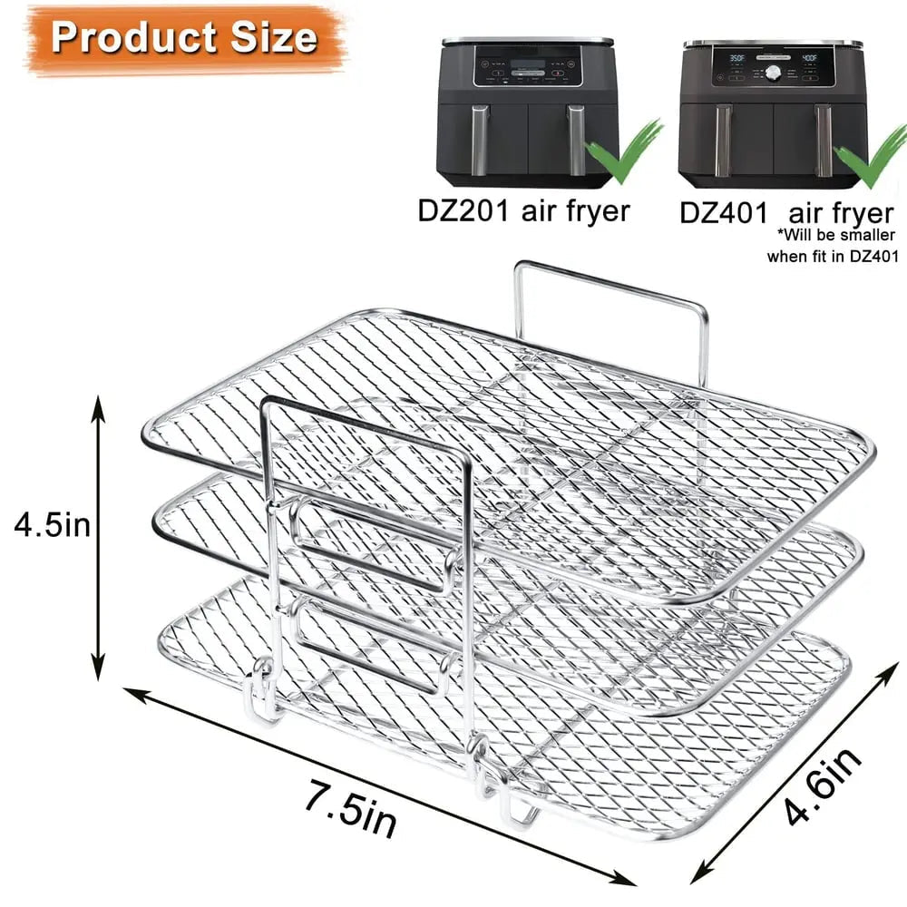 3-tier air fryer insert for even cooking