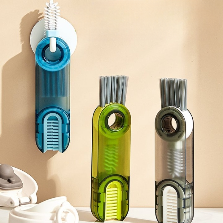 1+1 GRATIS | 3-in-1 Multifunktions-Reinigungsbürste – Für Flaschen, Deckel & schwer erreichbare Mivoza Deutschland