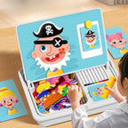 Magnetic Puzzles Face Dress Up Travel Game Double Side Preschool Educational Learning Toy for Kids Mivoza Deutschland