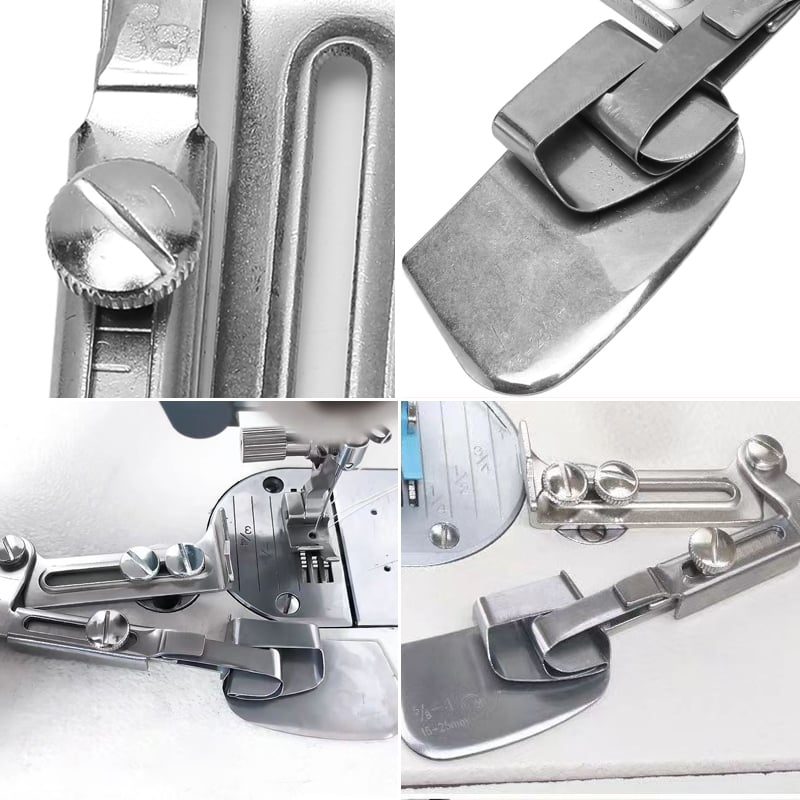 Adjustable Rolled Hem Foot for Precise Sewing Finishes