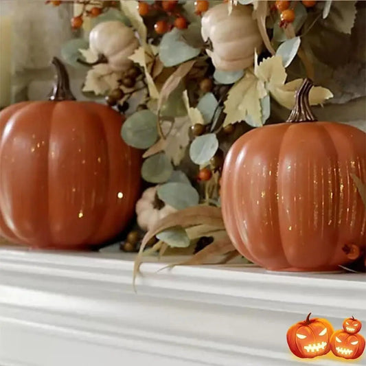 Glowing Pumpkins with Starlight – Decorative Autumn Accent with Timer