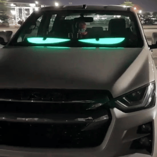 Animated LED Display Panel — App-Controlled Vehicle Windshield Sign (2 Pieces)