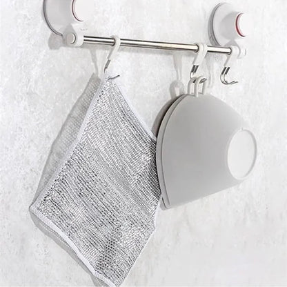 Stainless Steel Scrubber — Effortless Cleanliness Without Scratches (10 pieces)