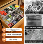 3-Tier Smart Drawer Organizer – Optimizes Storage Space