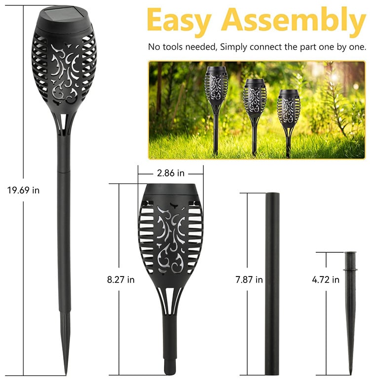 🏆Flash Sale⚡ 50K+ Solar Powered Fire Flame Design Garden Light Mivoza Deutschland