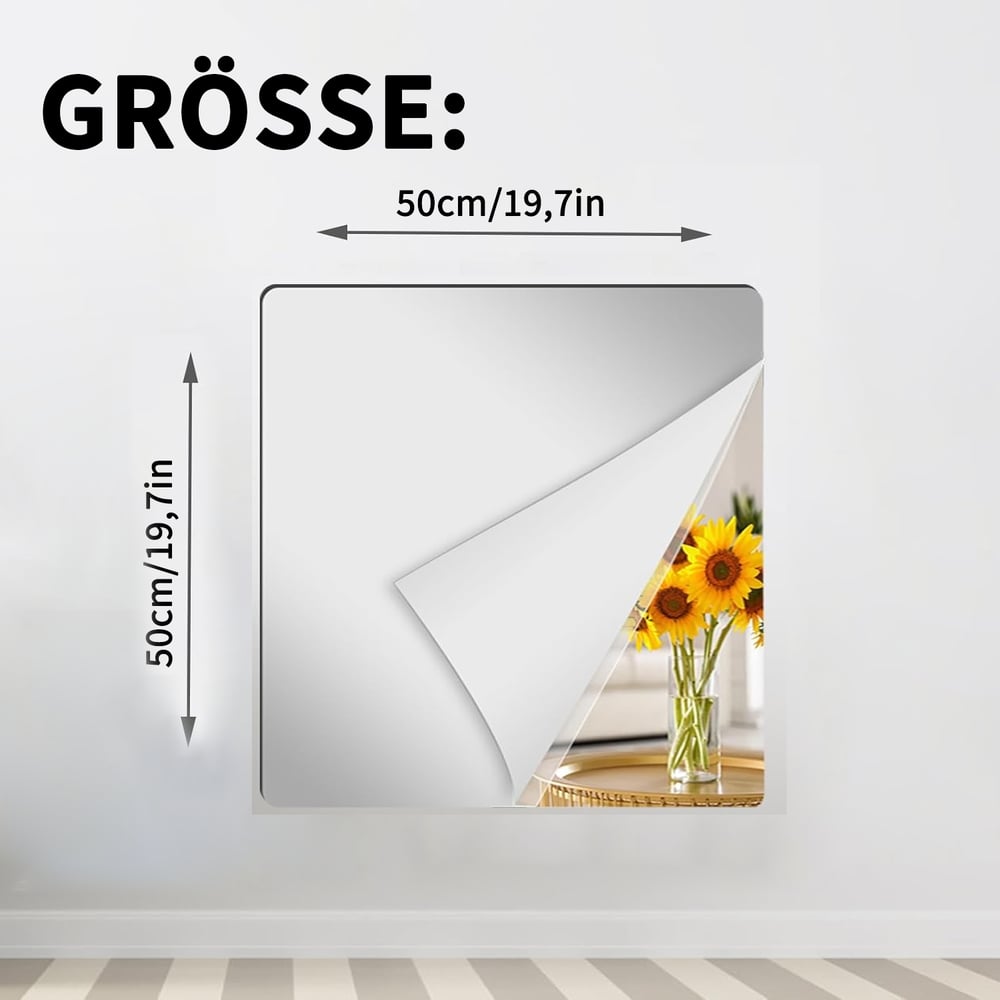 A mirror that won't break - self-adhesive mirror films🥰❤️ Zorenza
