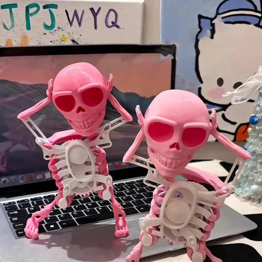 Dancing Skeleton Figure – Glowing Dance Decoration with Playful Glow