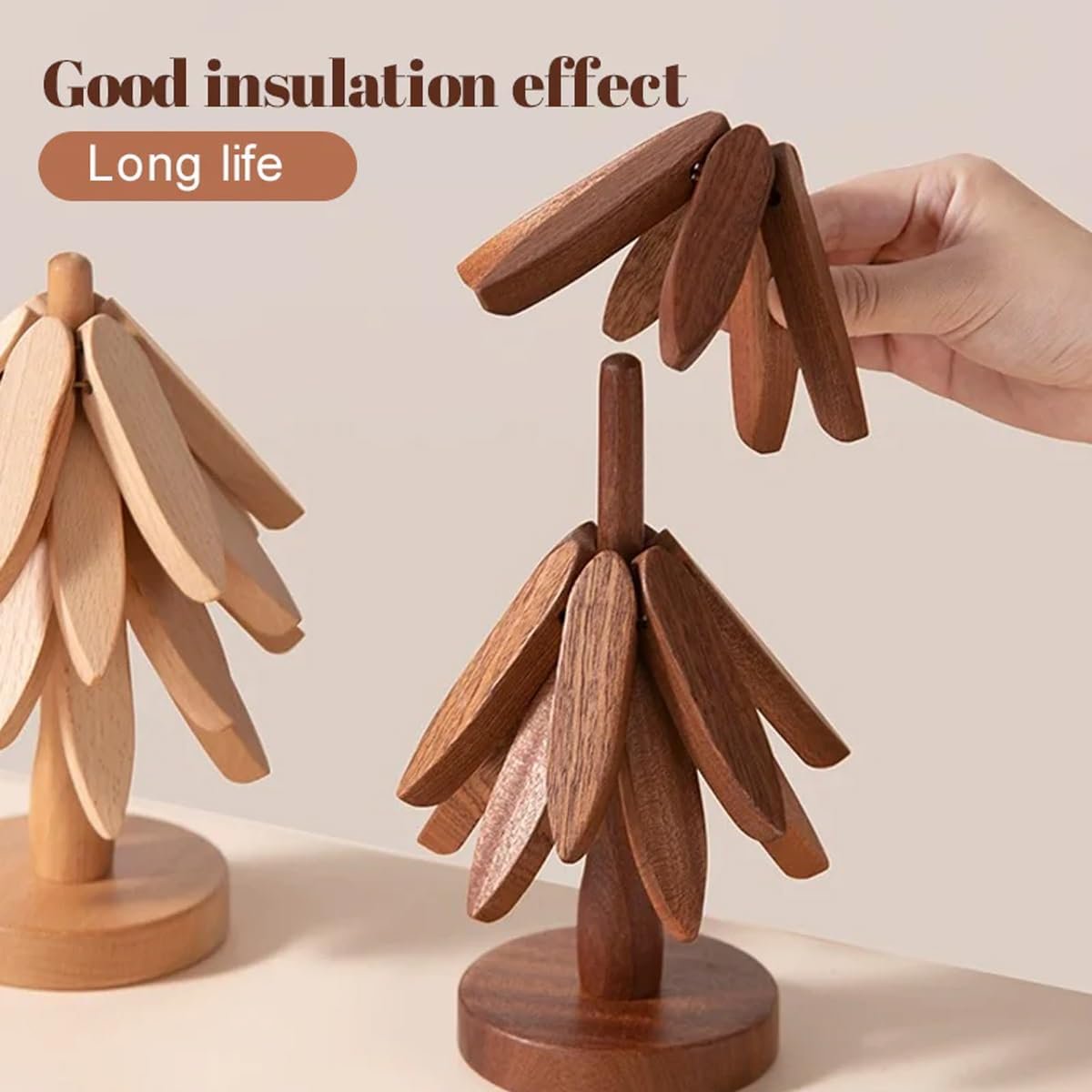 Coasters made of walnut wood — stylishly and effectively protects furniture