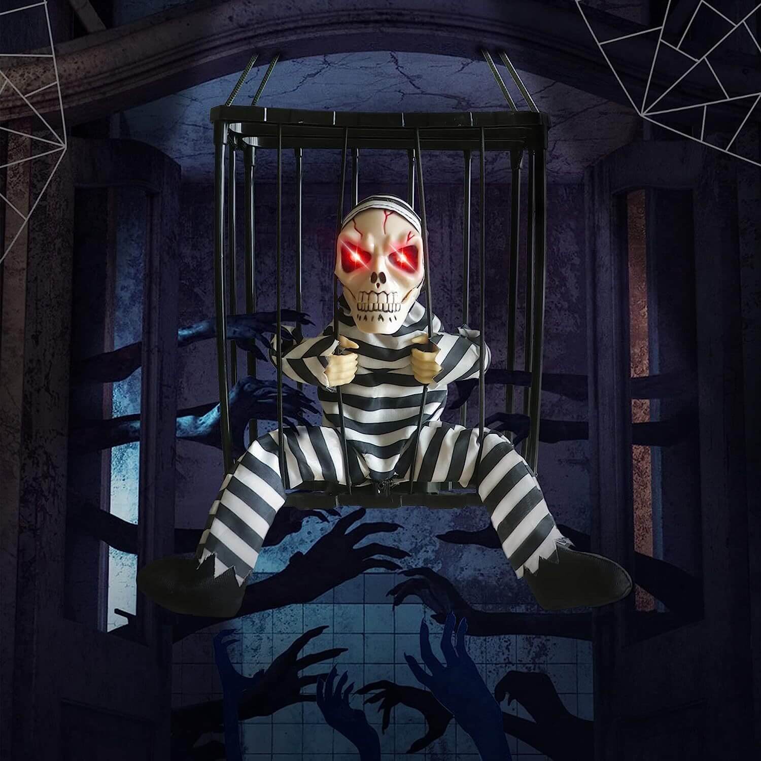 Moving Prisoner Skeleton — Perfect for Doors & Entrances