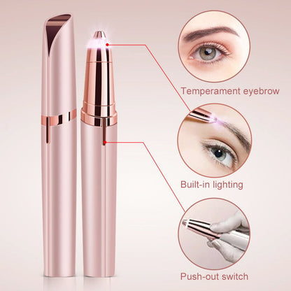Eyebrow and Facial Epilator – Precise Hair Remover with LED Light
