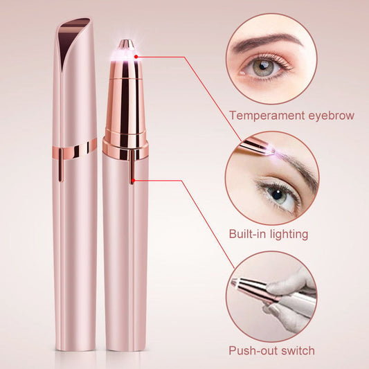 Eyebrow and Facial Epilator – Precise Hair Remover with LED Light